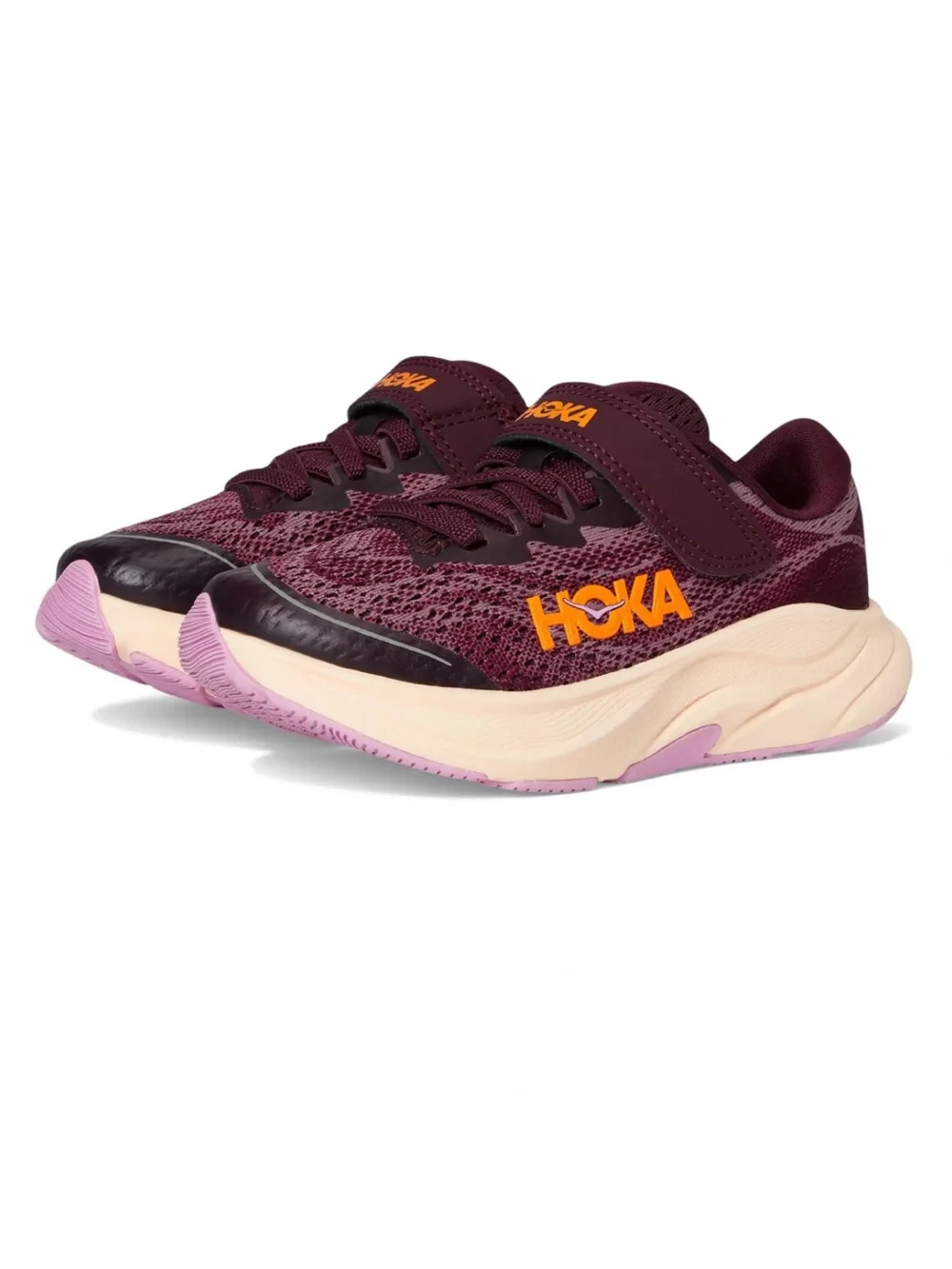 Hoka Kids Rincon 4 Black Cherry/Classic Mauve sz 13